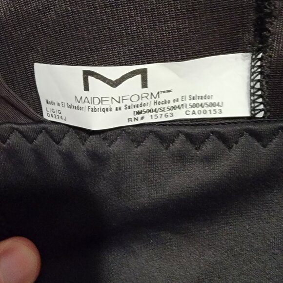 Maidenform Firm Control Open Bust Bodysuit, Black, Large - Picture 6 of 13